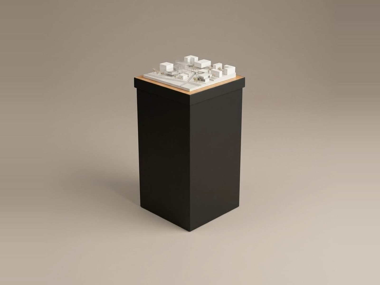 Modellhocker schwarz